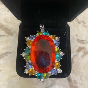 Elegant Multicolor natural Gemstone Pendant!